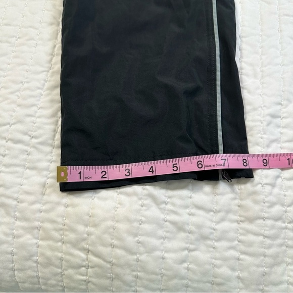 Champion Vintage Boys Black Sweatpants with White Stripes and Pockets - Picture 6 of 16